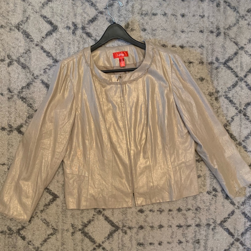 Metallic gold jacket